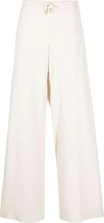 Jacquemus Wide Trousers, female, Beige, Size: M Le Pantalon Mentalo