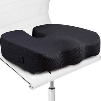 OEM Coj&iacute;n Para Silla De Oficina - Coj&iacute;n Firme De Espuma Viscoel&aacute;stica Para El Coxis - Alivio Del Dolor De Coxis, Ci&aacute;tica Y Espalda Baja - Corrector Postur