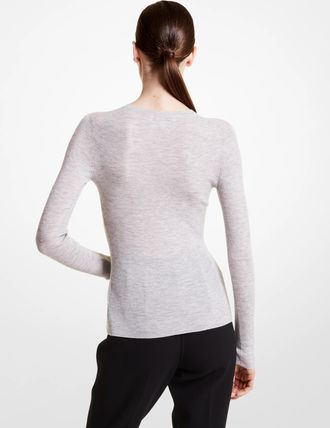 Michael Kors Hutton Featherweight Cashmere Sweater