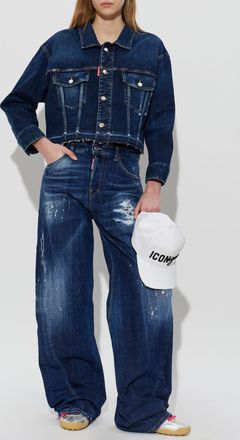 Dsquared2 Loose Twst Jeans, Womens, Navy Blue