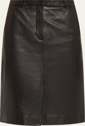 Veronica Beard Maxine Leather Skirt