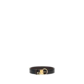 Fendi Accessoires, Dames, Zwart, 75 CM, Leer, FF Belt