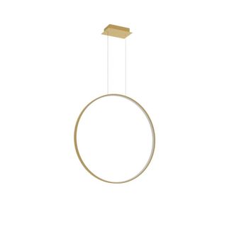 Thoro L&aacute;mpara de techo dorado aluminio 3000k alt. 150 cm