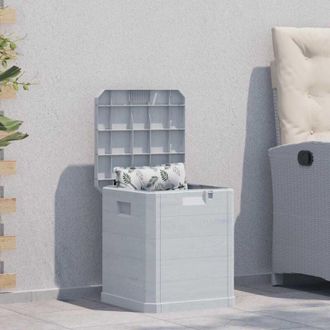 vidaXL Baule da Giardino 90 l Grigio Chiaro - Vidaxl