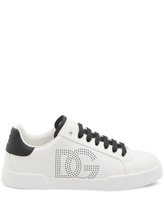 Dolce & Gabbana Mens Leather Sneakers - White - Size EU 40