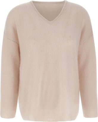 Hemisphere V-neck ribbed jumper - Pink