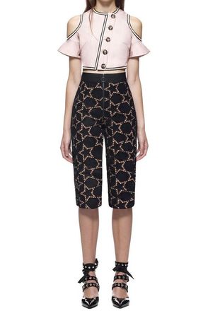 Self Portrait Cropped Star Pants Size XS