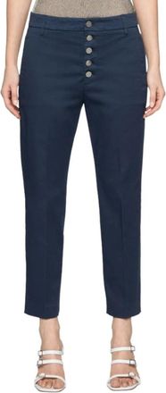 Dondup Pantalone Nima Broeken - Dames - Vrijetijds broeken - Blauw - W25 - Katoen - Broeken
