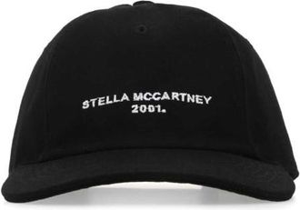 Stella McCartney Black Logo Baseball Cap