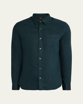 Vince Mens Linen Sport Shirt