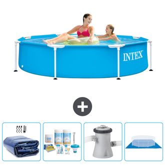 Intex Piscina Con Estructura Redonda - 244x51 Cm - 7-piezas Scb1