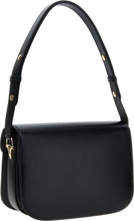 Gucci Womens Black Leather Shoulder Bag
