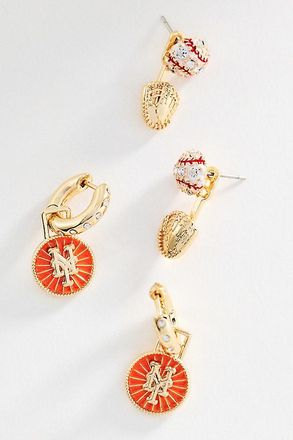 BaubleBar MLB Hoop Earrings, Set of 2