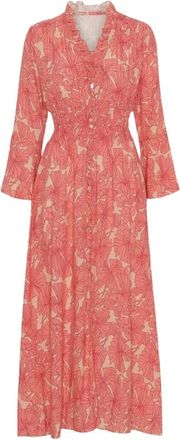 Americandreams Sally Long Dress - Dames - Shirt Kleedjes - Veelkleurig - S - Kleedjes