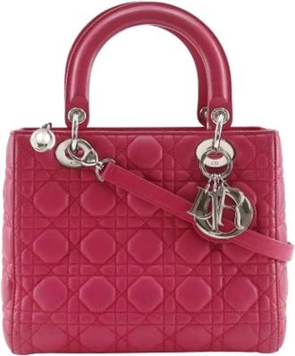 Dior Pre-owned Vintage Handtas - Dames - Vintage Handtas - Roze - ONE Size - Leer - Vintage