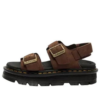 Dr. Martens (WMNS) Dr. Martens Zebzag Nubuck Platform Sandals Sepia Brown 42853200