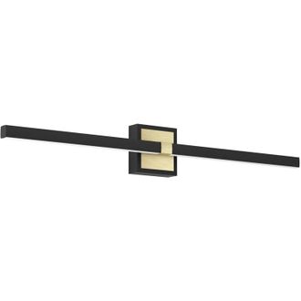 Eglo Eglo - Applique Moderna Peguera Alluminio Nero Luce Led Integrato 17,5W