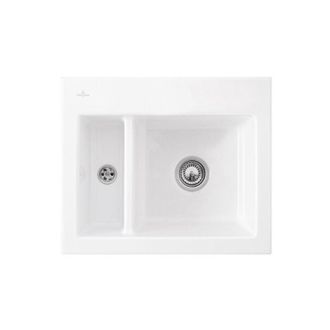 Villeroy & Boch Villeroy&boch - Fregadero De 1 Seno Y Medio Villeroy Et Boch Subway 60 Xm 62 X 51 Cm Sin Escurridor Blanco Ceramicplus