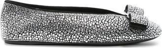 Ferragamo Crystal-embellished Ballet Flat