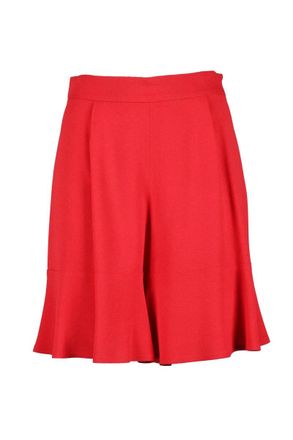 L'autre Chose Red Acetate Viscose Shorts