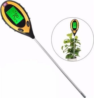 OEM Medidor De Suelo Lcd, Apagado Autom&aacute;tico, Sonda Sensible, Medici&oacute;n De Humedad/temperatura/ph/luz