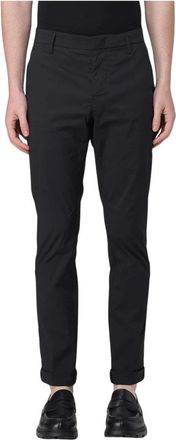 Dondup Klassieke Slim-Fit Beige Broek - Heren - Slim Fit Broeken - Zwart - W35 - Broeken