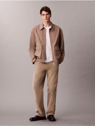 Calvin Klein Jeans Calvin Klein Mens 90s Straight Corduroy Chino Pants - Brown - 30W x 30L