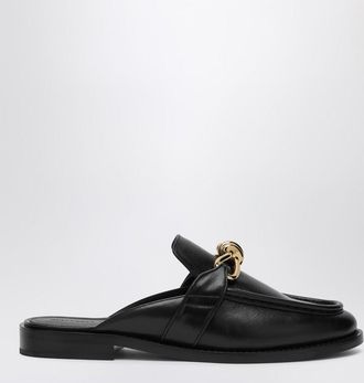 Bottega Veneta Black Astaire moccasin sabot
