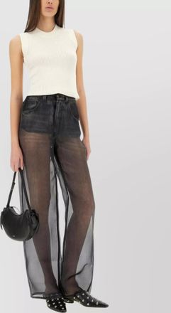 Haikure silk wide-leg trousers