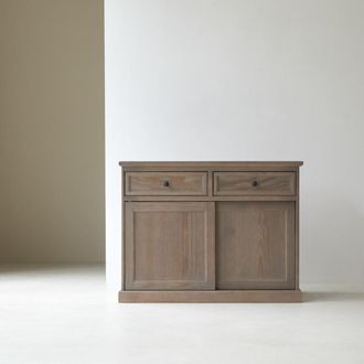 Tikamoon Aparador de pino macizo de 110 cm