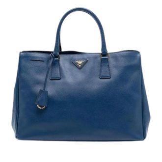 Prada Pre-owned Tote Bags, female, Blue, Size: ONE SIZE Pre-owned Galleria Bag