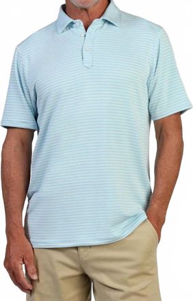 True Grit Signature Tailgate Polo Shirt In Turquoise