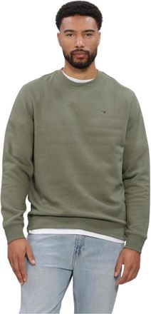 Tommy Jeans Hoodies & sweatvesten, Heren, Groen, XL, Heren Truien & Vesten Tjm Reg S Flag Crew Ext