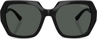 Vogue Eyewear Zonnebril met geometrisch montuur en logo - Zwart