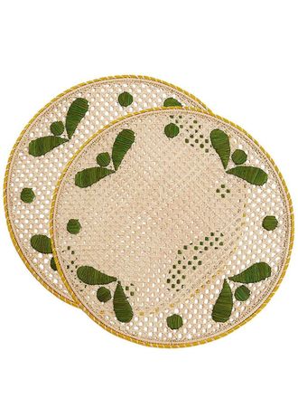 La DoubleJ Twee geweven placemats - Beige