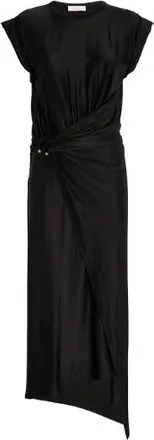 Paco Rabanne Rabanne Gathered-Detail Draped Midi Dress Size L