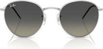 Ray-Ban 55mm Gradient Phantos Sunglasses in Silver /Grey Gradient at Nordstrom