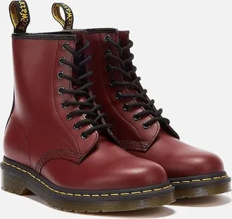 Dr. Martens Womens Dr. Martens - 11822600 UN 1460 SMOOTH CHERRY RED - Size: UK 6.5 / eu 40 / us 7.5