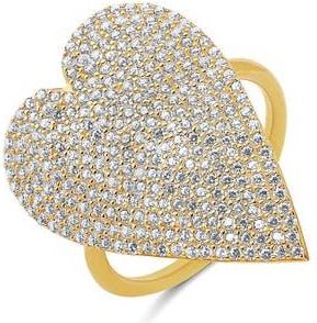 SHYMI Mon Amor Heart Ring in Gold at Nordstrom, Size 7