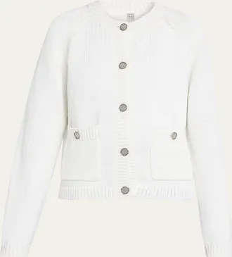 Toteme Hammered Button Knit Cardigan