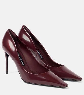 Dolce & Gabbana Cardinale 90 polished leather pumps