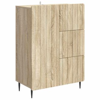 vidaXL Aparador Roble Sonoma 66 X 34,5 X 91,5 Cm Madera De Ingenier&iacute;a Vidaxl