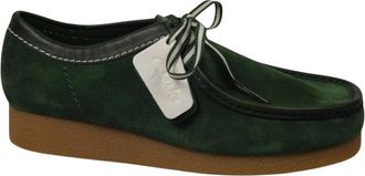 Clarks Wallabee EVO - Heren - Veterschoenen - Groen - 42 EU - Su&egrave;de - Schoenen