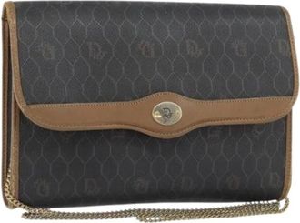 Dior Pre-owned Cross Body Bags, female, Brown, Size: ONE SIZE Pre-owned Vintage Plastic Shoulder Bag