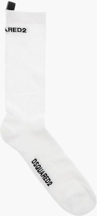 Dsquared2 Solid Color Long Socks with Embroidery Logo size 46