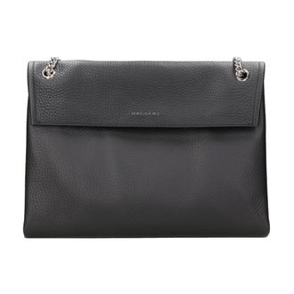 Orciani Tassen, Dames, Zwart, ONE Size, Leer, Venus Soft Midi Schoudertas