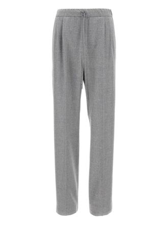 Max Mara pleated-front drawstring trousers - Grey