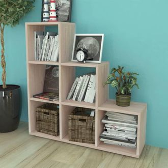 vidaXL Vidaxl - Estanter&iacute;a Librer&iacute;a En Forma De Escalera 107 Cm Blanca
