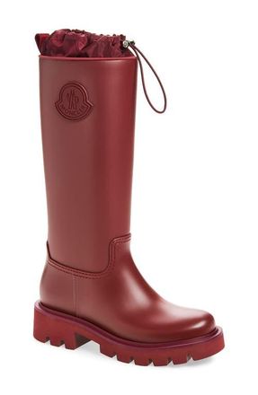 Moncler Kickstream Knee High Rain Boot in Burnt Russet at Nordstrom, Size 10Us