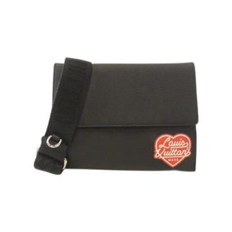 Louis Vuitton Pre-owned Cross Body Bags, unisex, Black, Size: ONE SIZE Pre-owned Vintage Monogram Denim Shoulder Bag